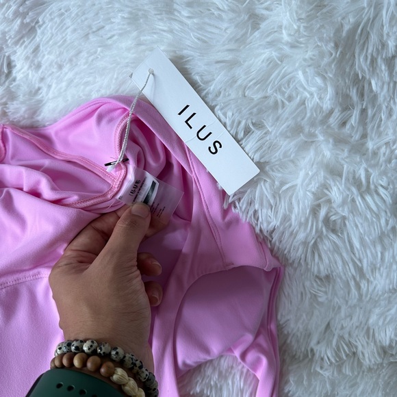 ILUS Bare Short Bodysuit and Confidence Bolero Set in Pastel Bubble Gum Pink - Picture 9 of 13